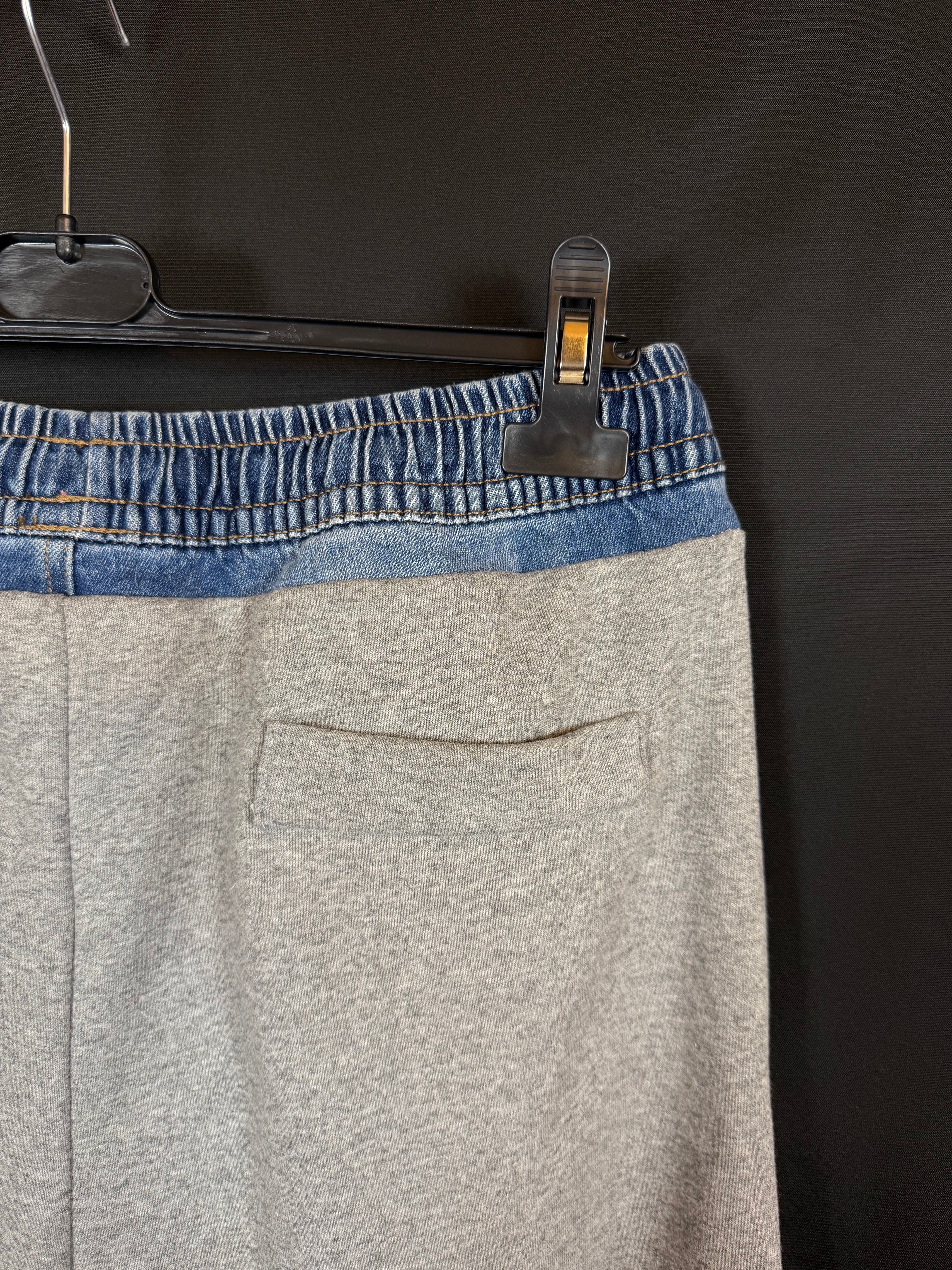 Pantalone felpa e denim