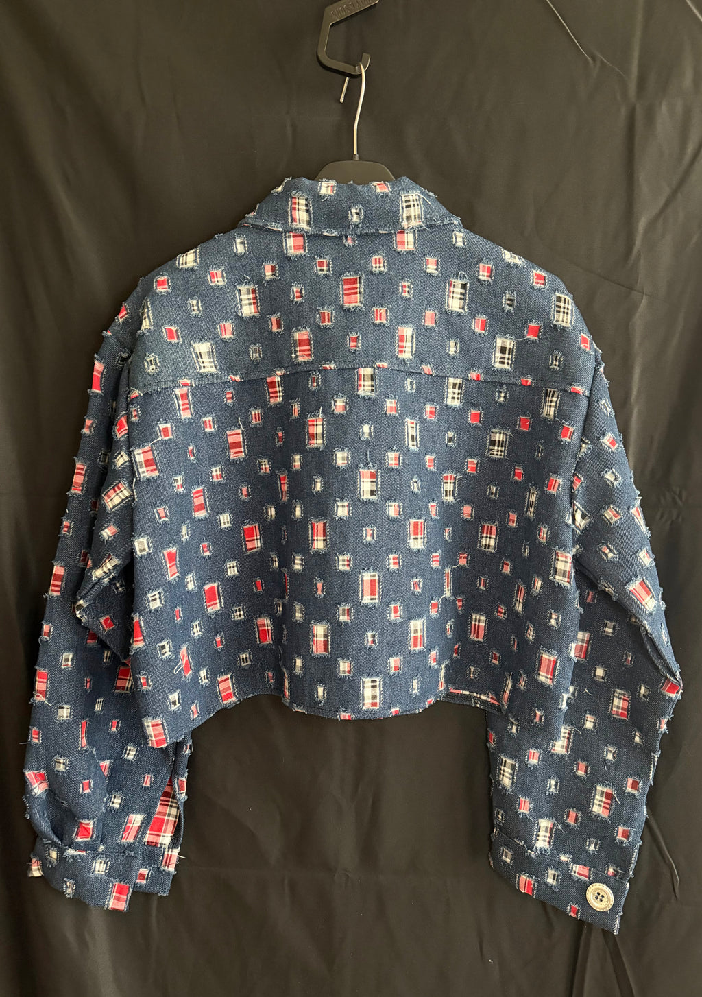 Giacchetta denim scacchi