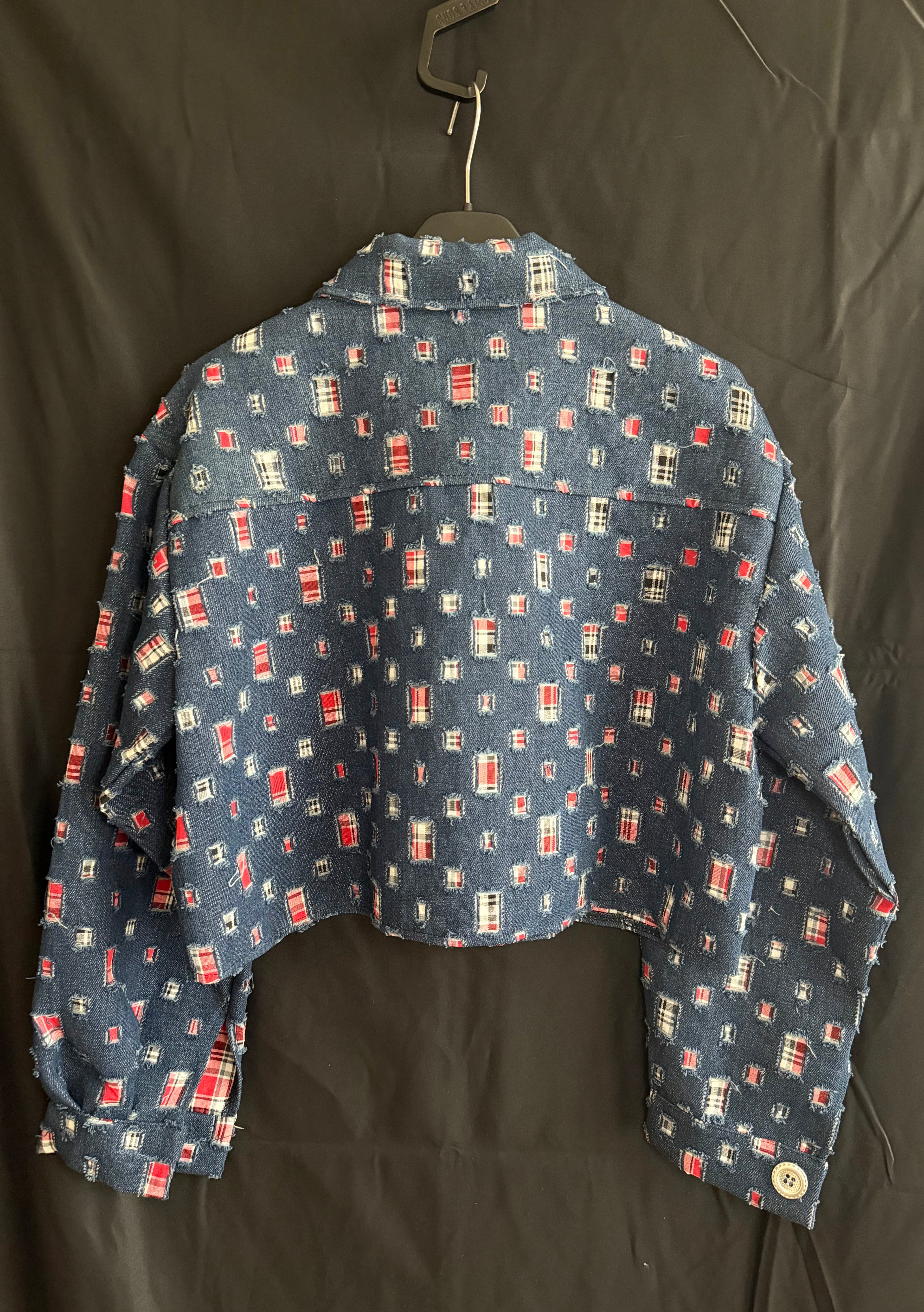 Giacchetta denim scacchi