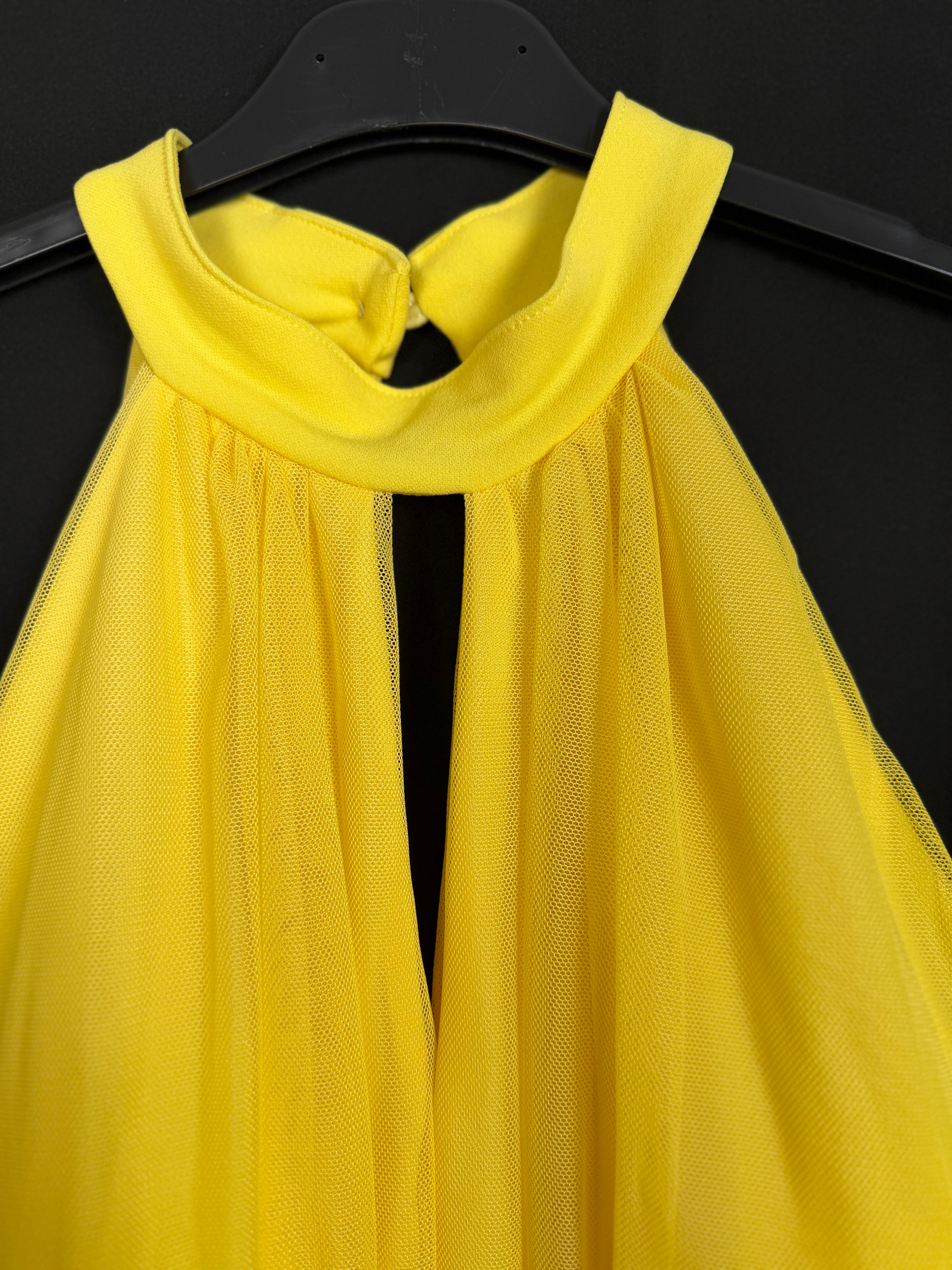 Abito tulle girocollo