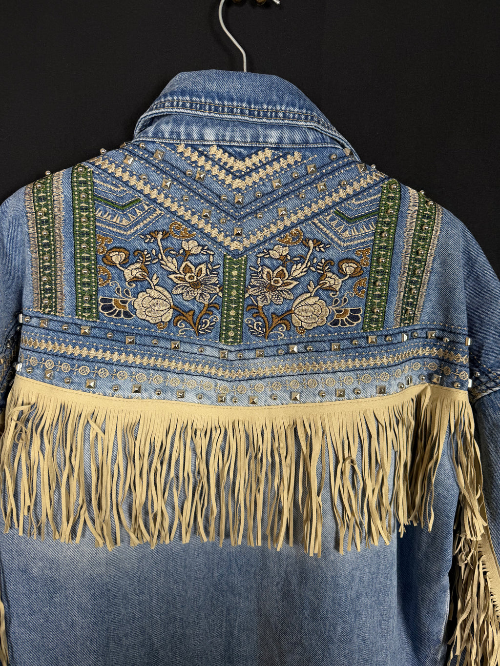 Giacchetta jeans e frenge