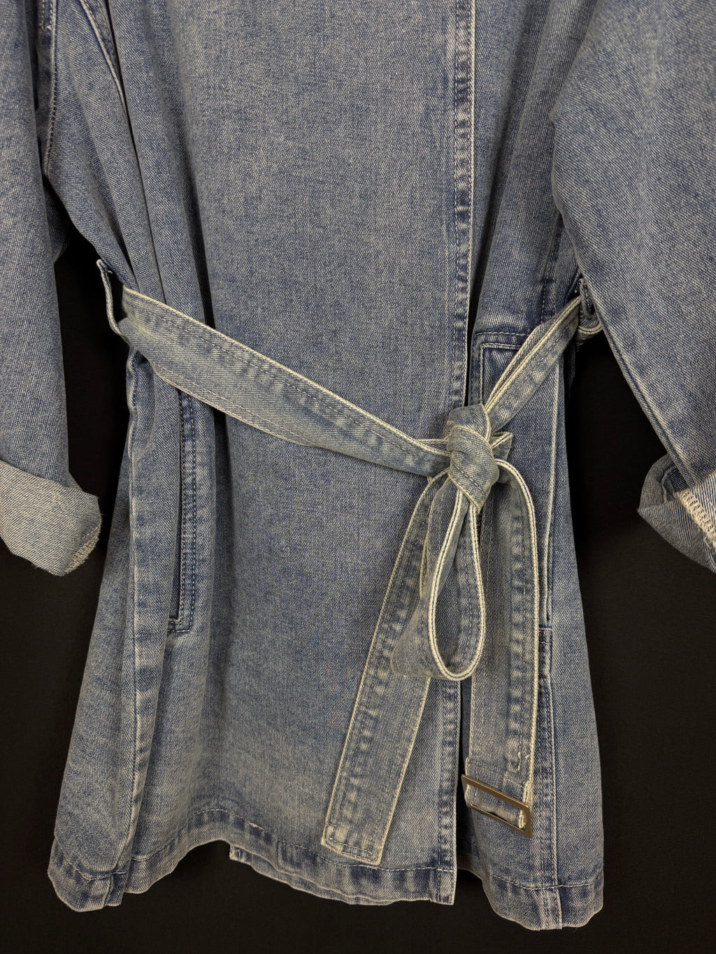 giacca urban long denim