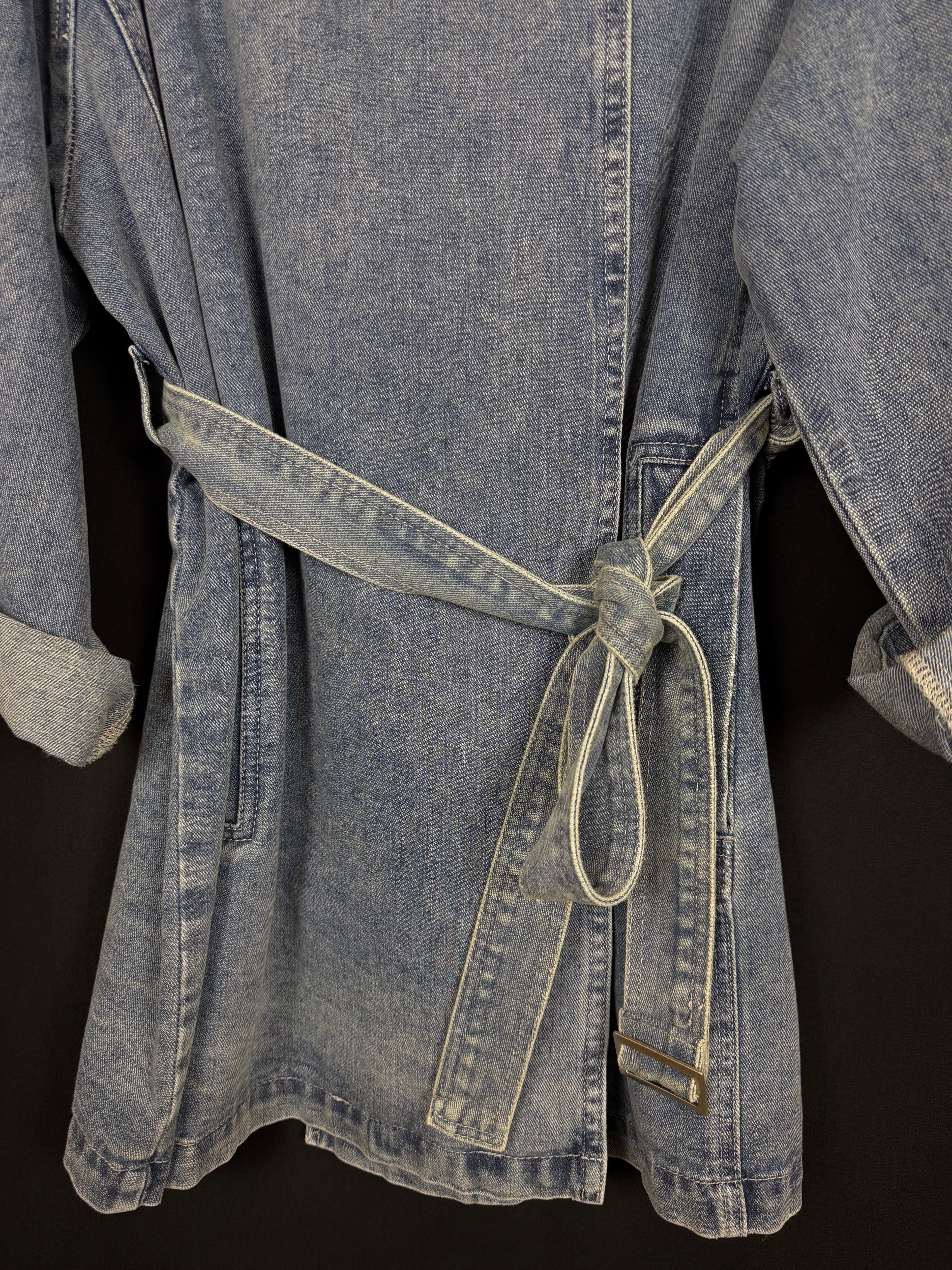 giacca urban long denim