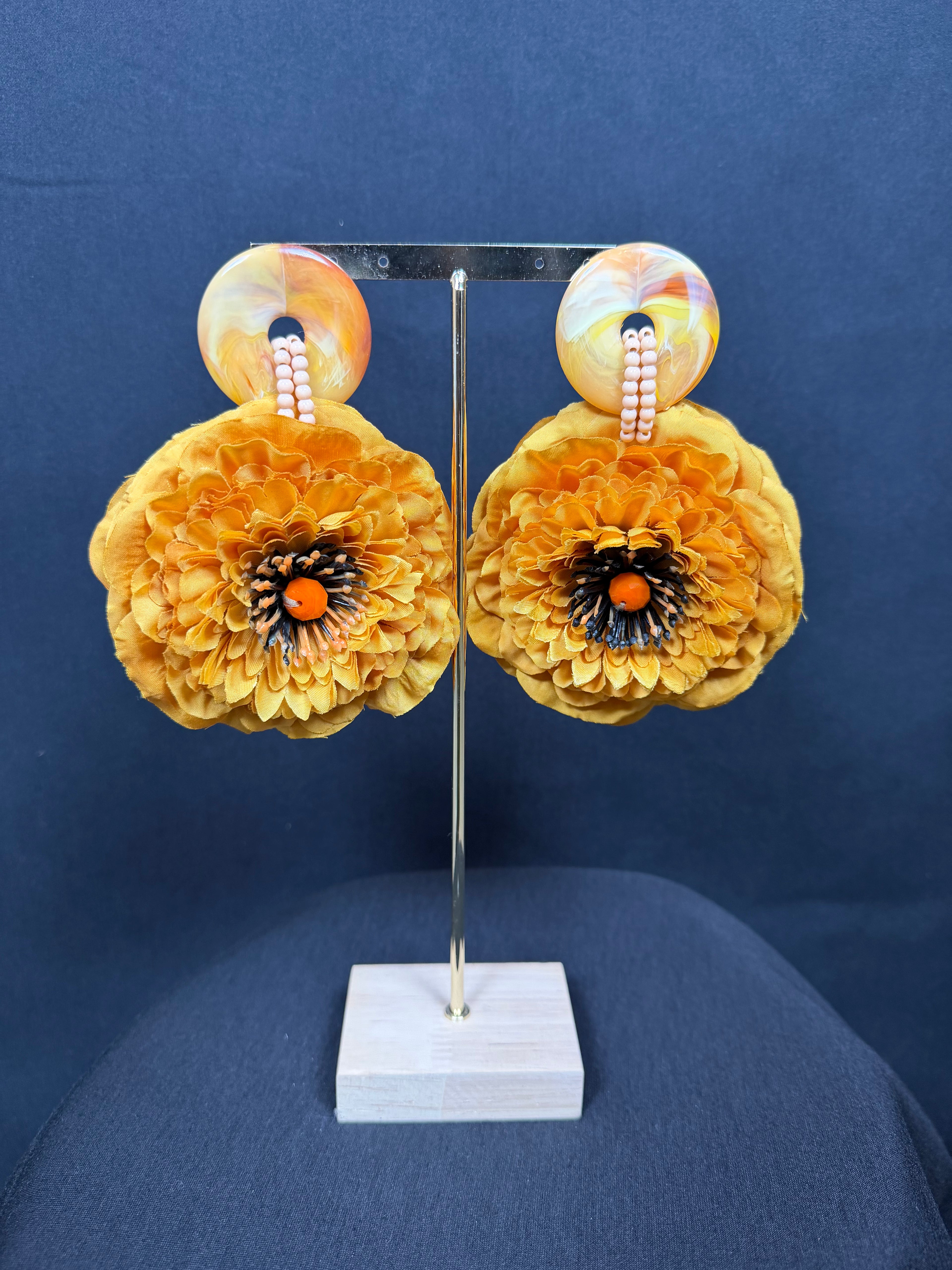 orecchini fiore vistoso