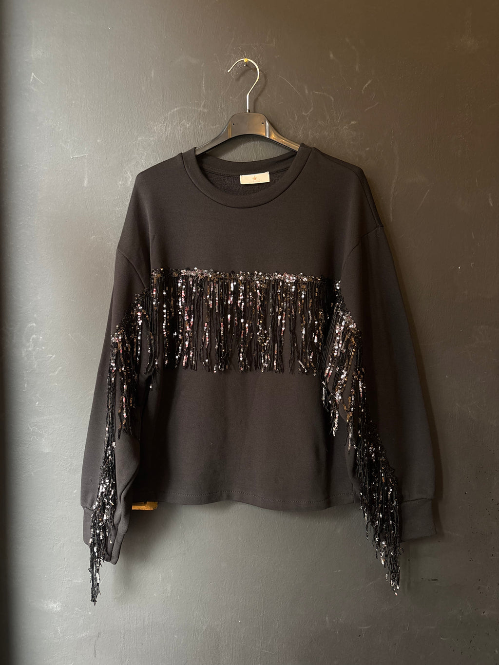 Felpa con paillettes